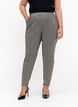 Cropped Maddison -housut ruudullisella kuviolla, Beige Brown Check, Model image number 2