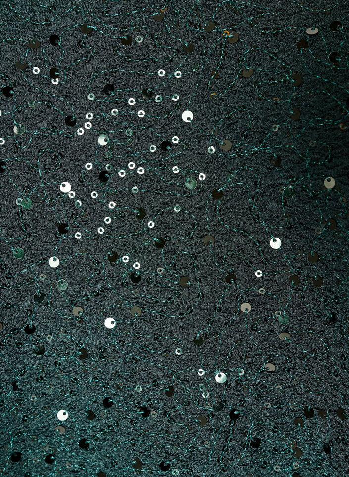 Paljettipusero pallohihoilla, Vihre&auml;, Packshot image number 2