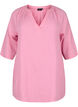 3/4-hihainen puuvillatunika, Rosebloom, Packshot image number 0