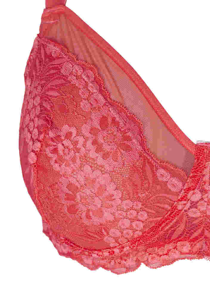 Figa rintaliivit kaarituilla ja pitsiselällä, Garnet Rose, Packshot image number 2