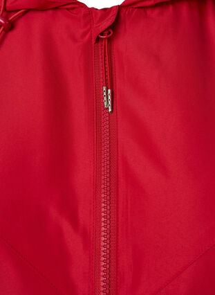 Lyhyt takki hupulla ja säädettävällä helmalla, Tango Red, Packshot image number 2