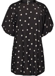 Lyhyt viskoosimekko pallohihoilla, 9990