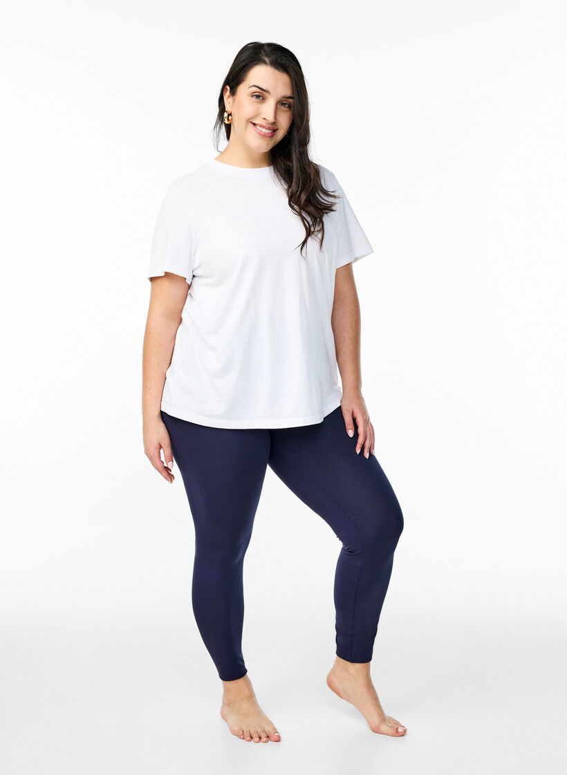 Perusleggingssit viskoosista, Sininen, Model image number 1