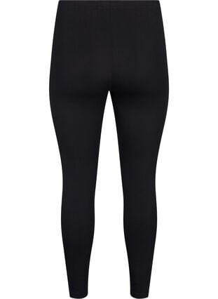 FLASH - 2-pack puuvillaiset leggingsit, Black / Black, Packshot image number 1