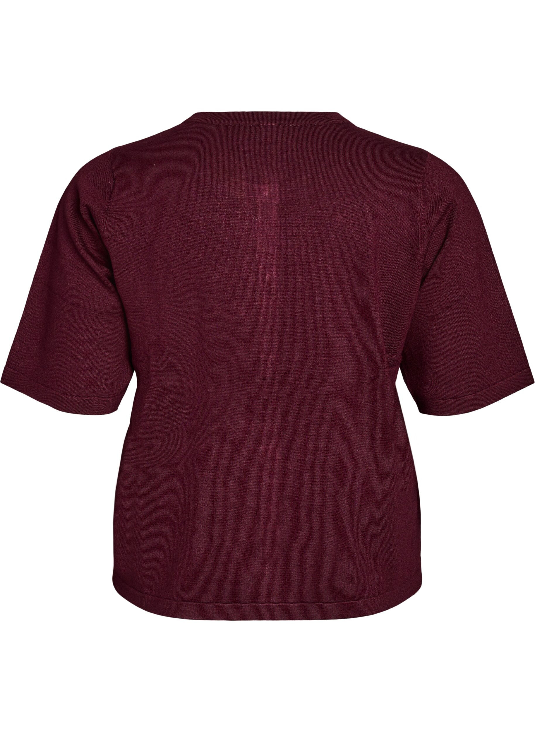 ZizziNeulecardigan syd&auml;nnapeilla ja lyhyill&auml; hihoilla, Punainen, Packshot image number 1