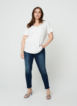 T-paita lyhyillä hihoilla ja v-aukolla, Snow White, Model image number 2