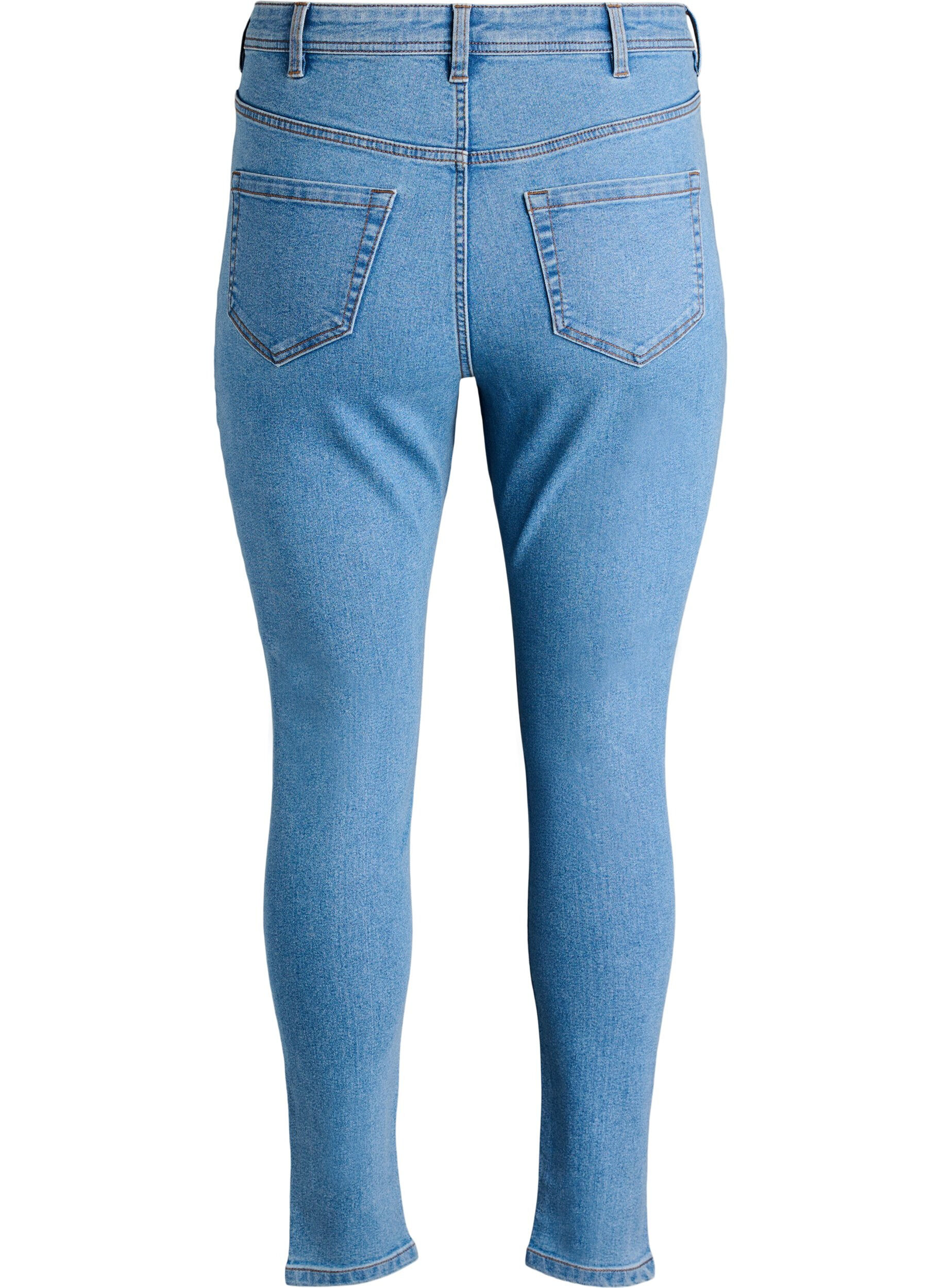 ZizziFarkut super slim fit -mallissa, Sininen, Packshot image number 1