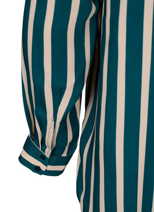 Raidallinen paita pitkillä hihoilla, Green Stripe, Packshot image number 3