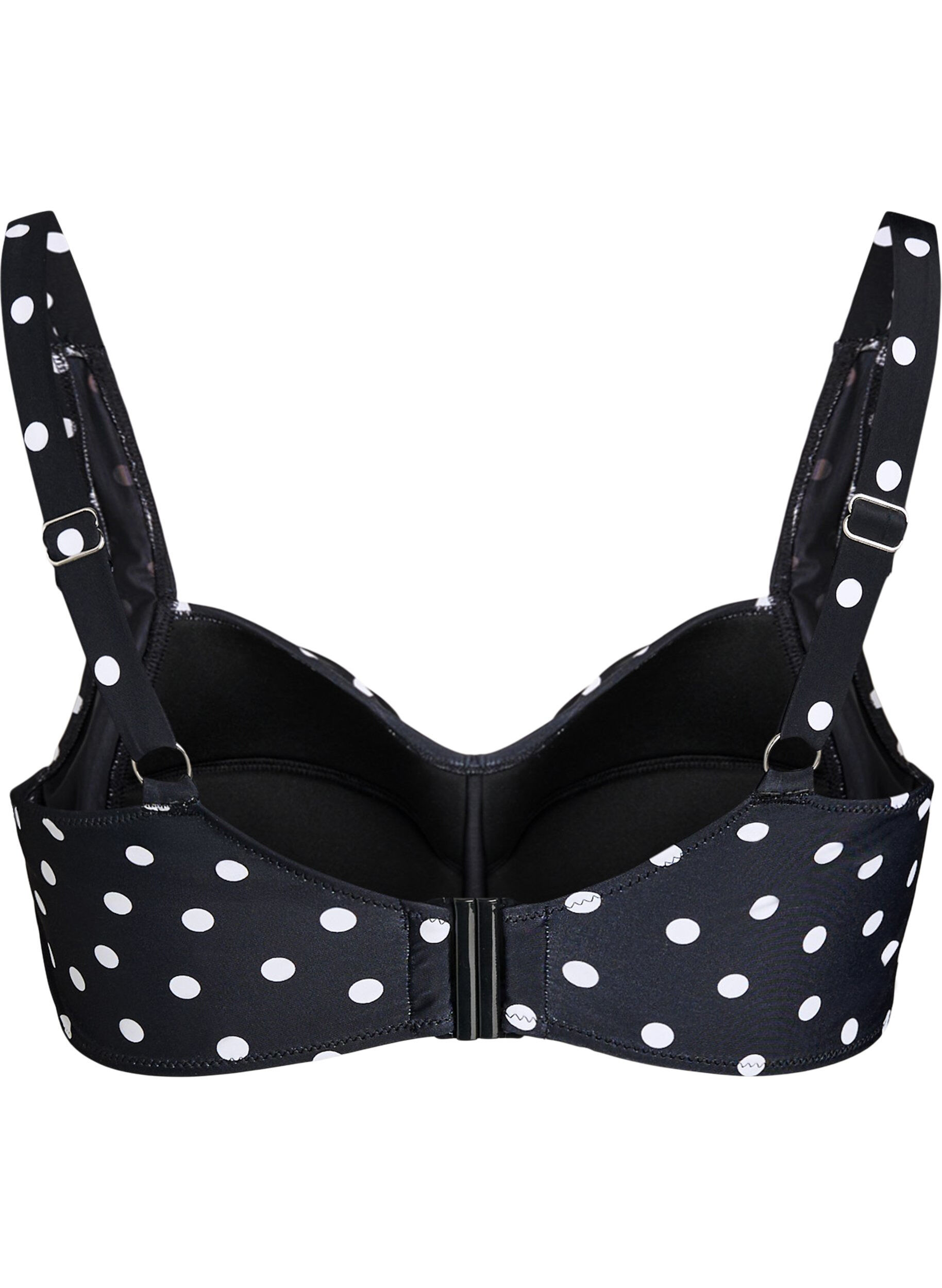 Zizzi Toppi, jossa on toppaukset ja printti, Musta, Packshot image number 1