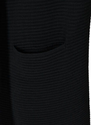 Neuletakki taskuilla, Black, Packshot image number 3