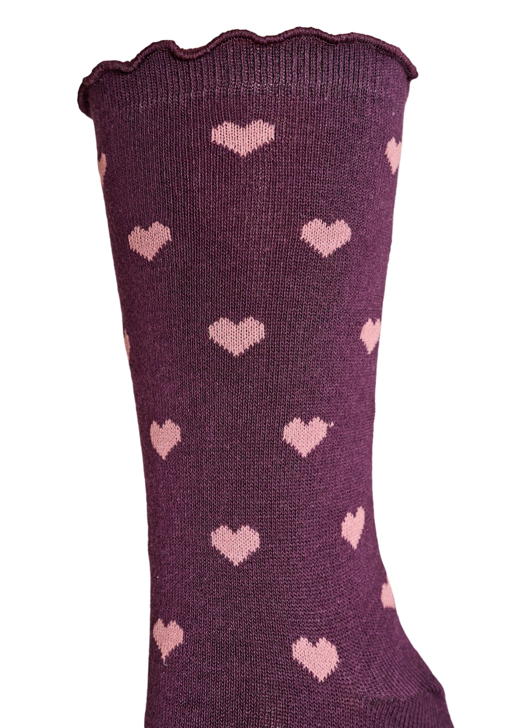 ZizziPuuvillasukat kuvioilla, Punainen, Packshot image number 2