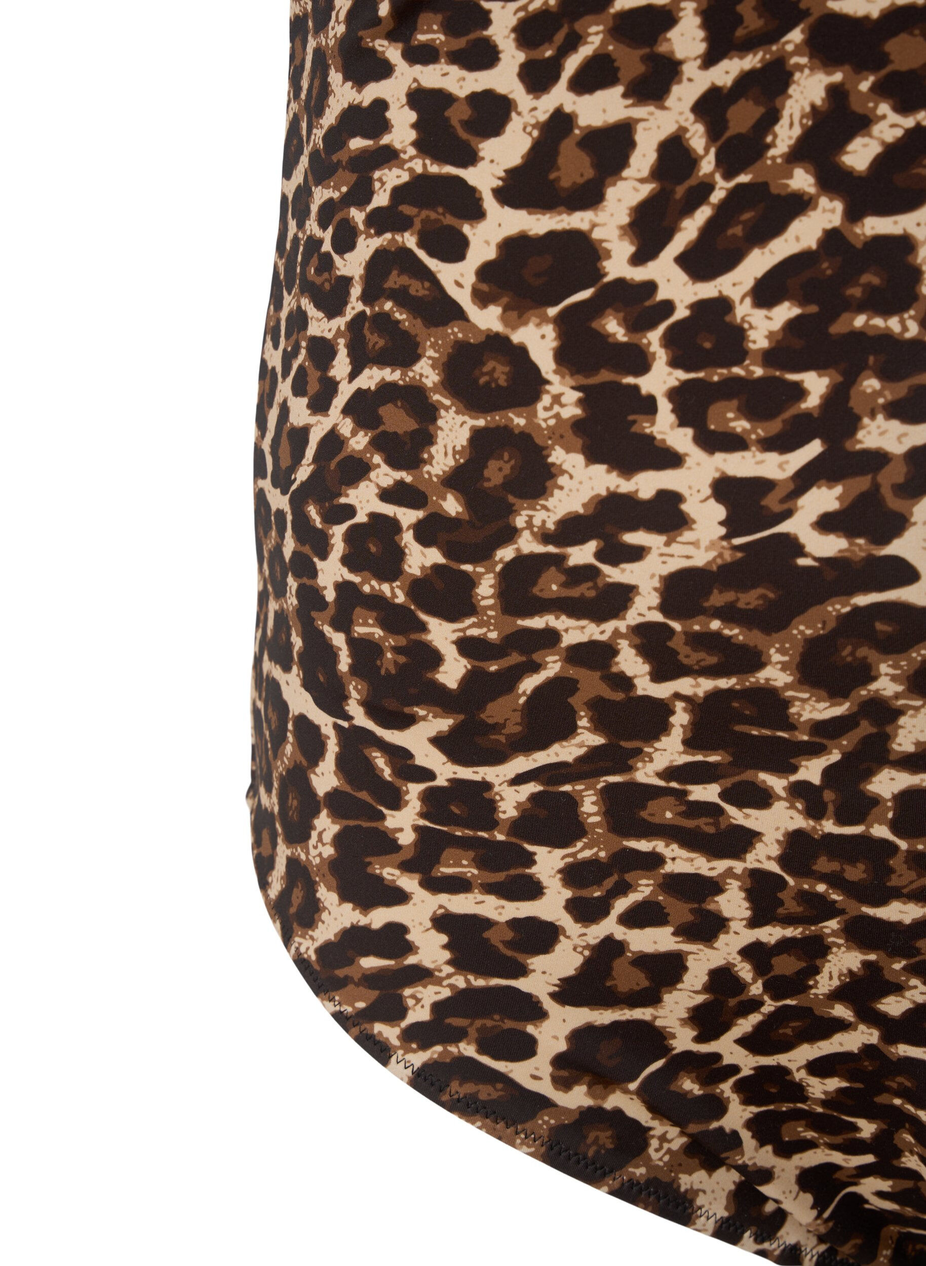 Zizzi Uimapuku ristikk&auml;isell&auml; sel&auml;ll&auml; ja irrotettavilla toppauksilla, Leopard Print, Packshot image number 3