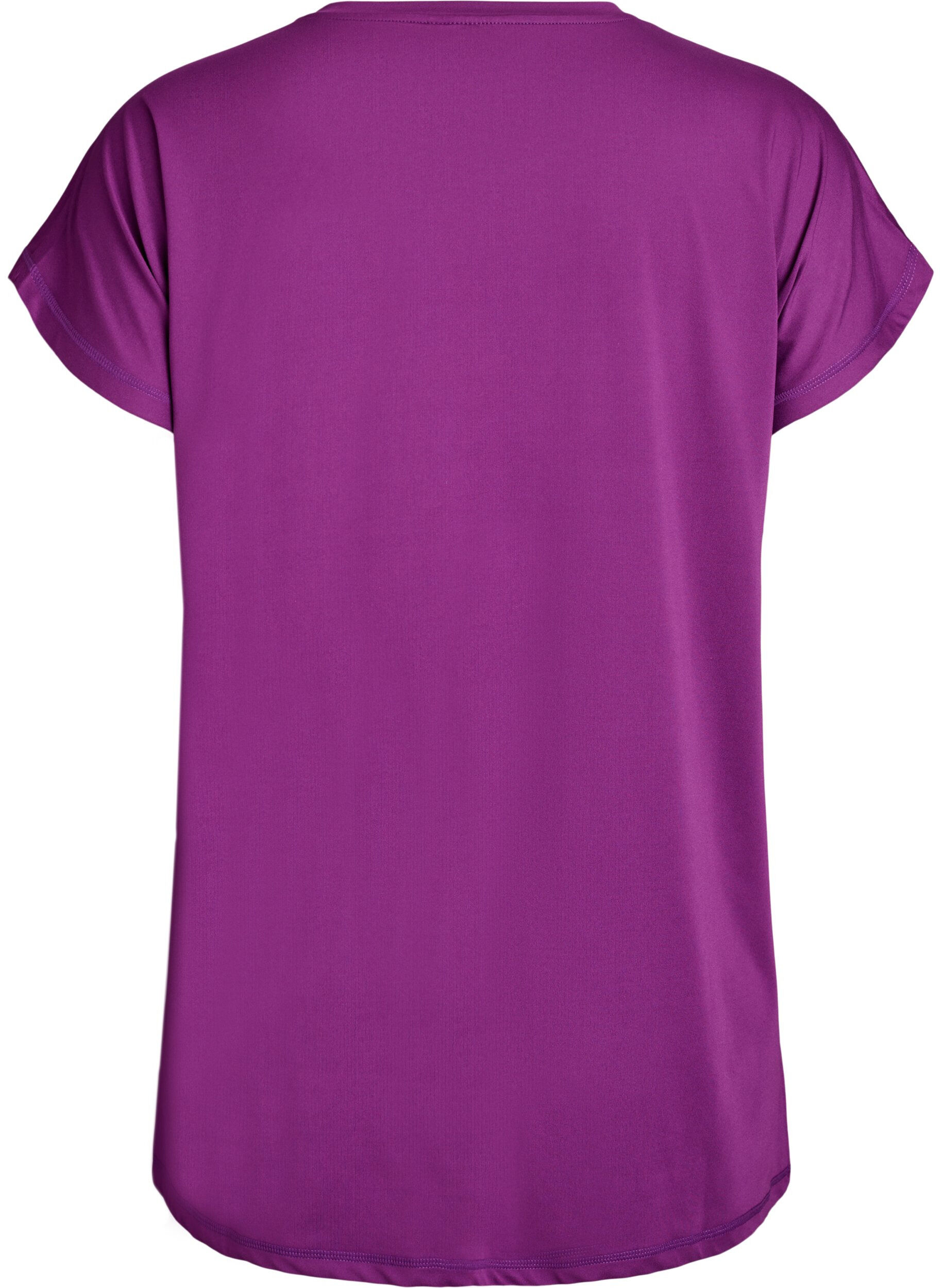 ZizziPitk&auml; treeni-T-paita, Violetti, Packshot image number 1
