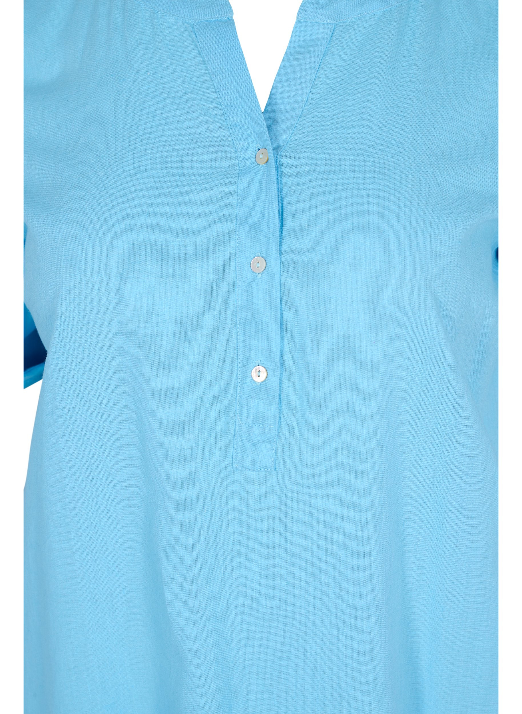 Pitkä paitamekko lyhyillä hihoilla, Alaskan Blue, Packshot image number 2