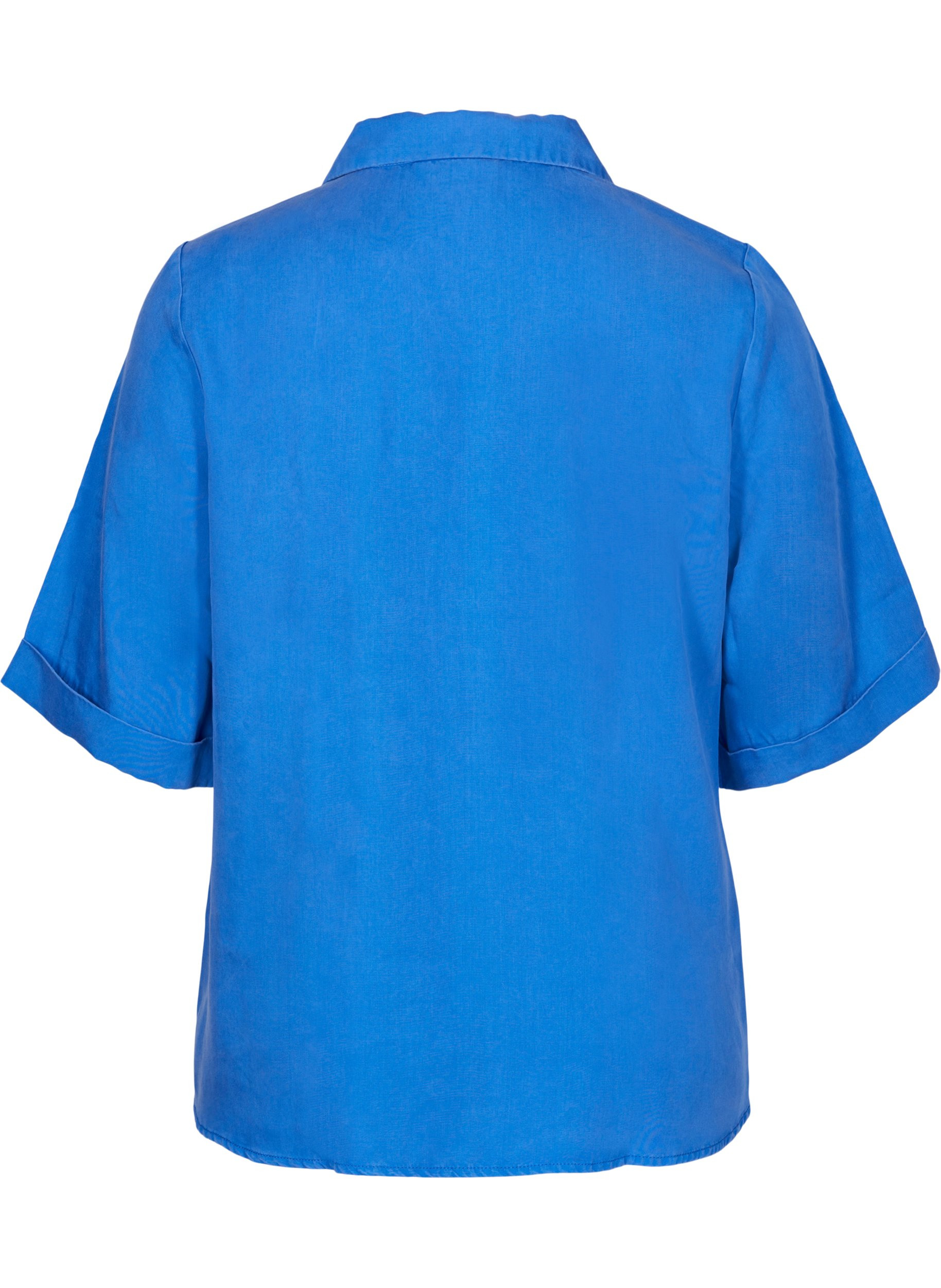 Lyhythihainen paita rintataskuilla, Dazzling Blue, Packshot image number 1