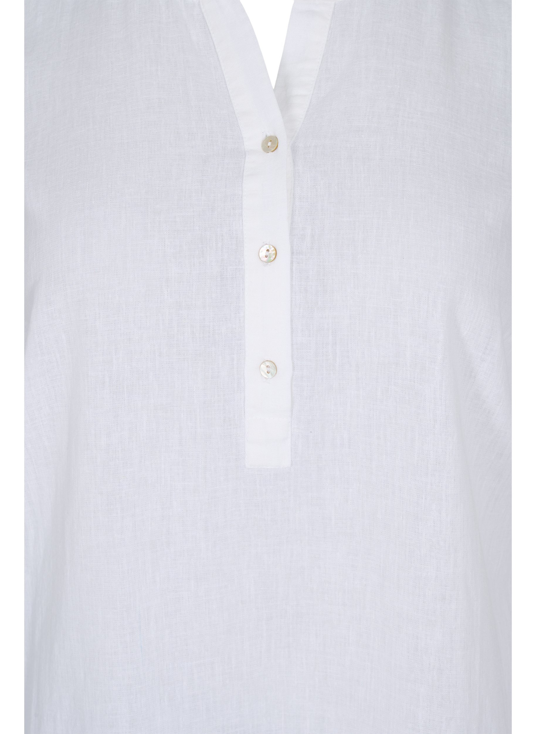 Pitkä paitamekko lyhyillä hihoilla, White, Packshot image number 2