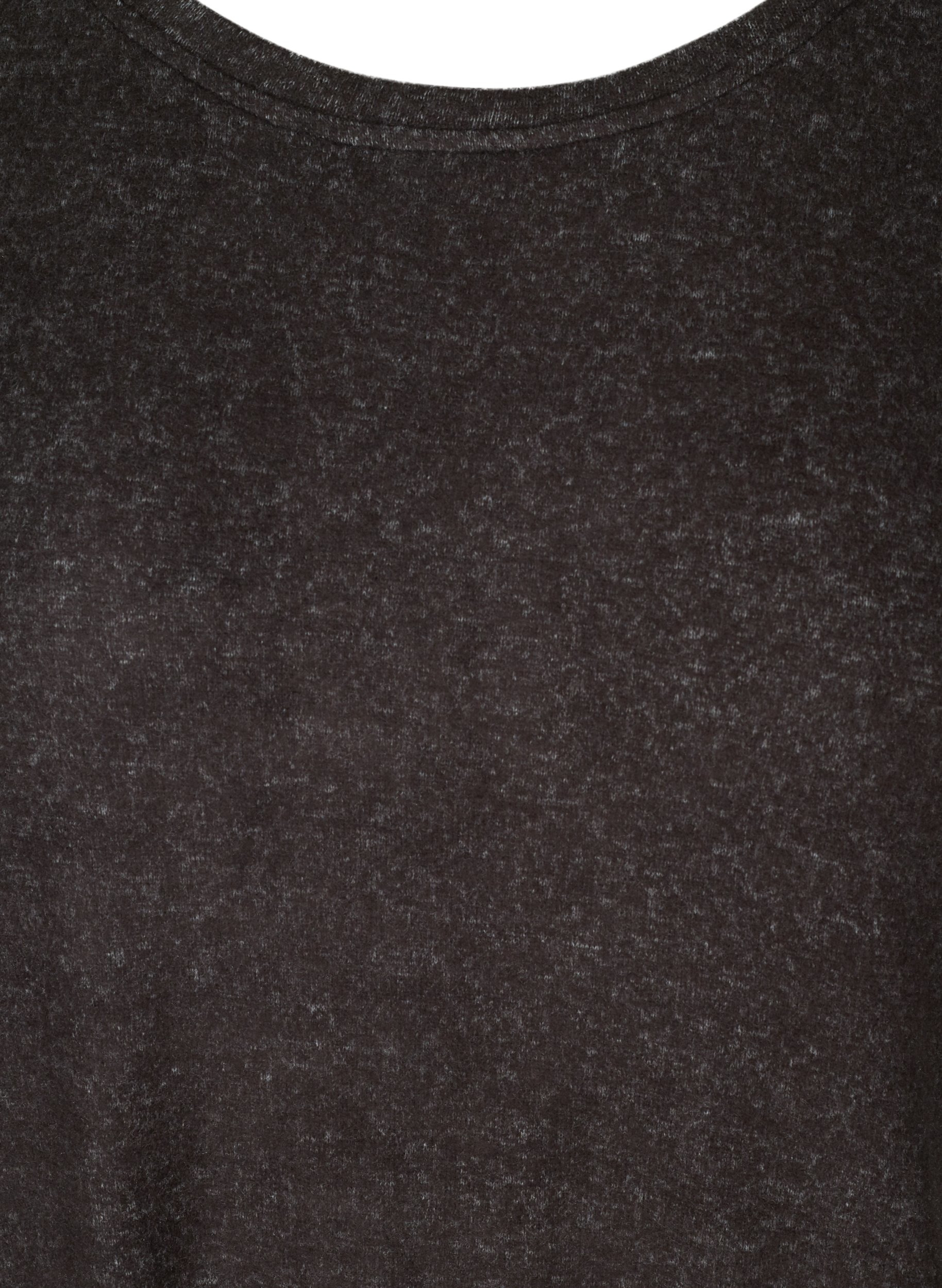 Meleerattu pusero säädettävällä helmalla, Dark Grey Melange, Packshot image number 2