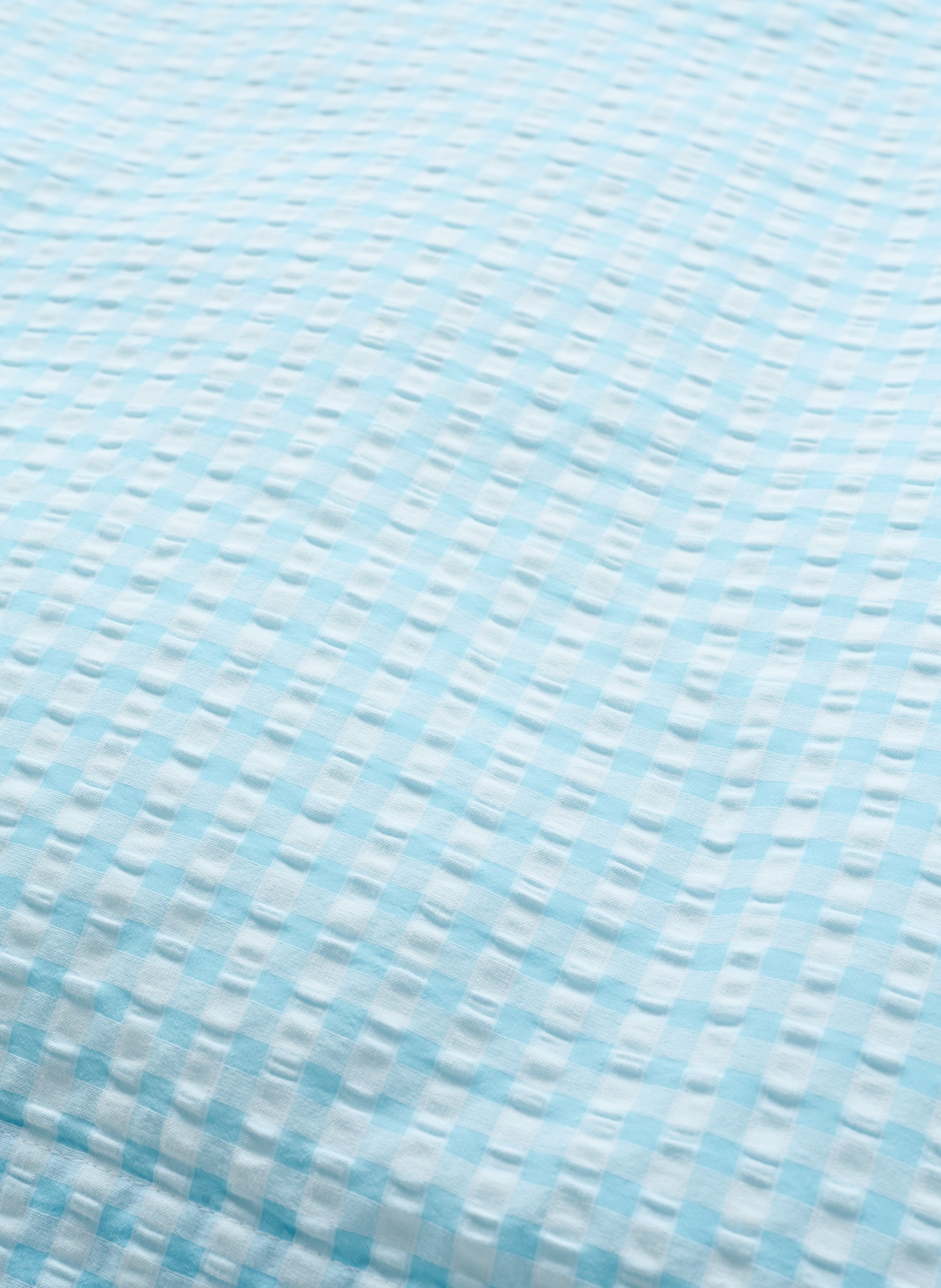 Puuvillainen pussilakanasetti ruuduilla, Blue/White Check, Packshot image number 3
