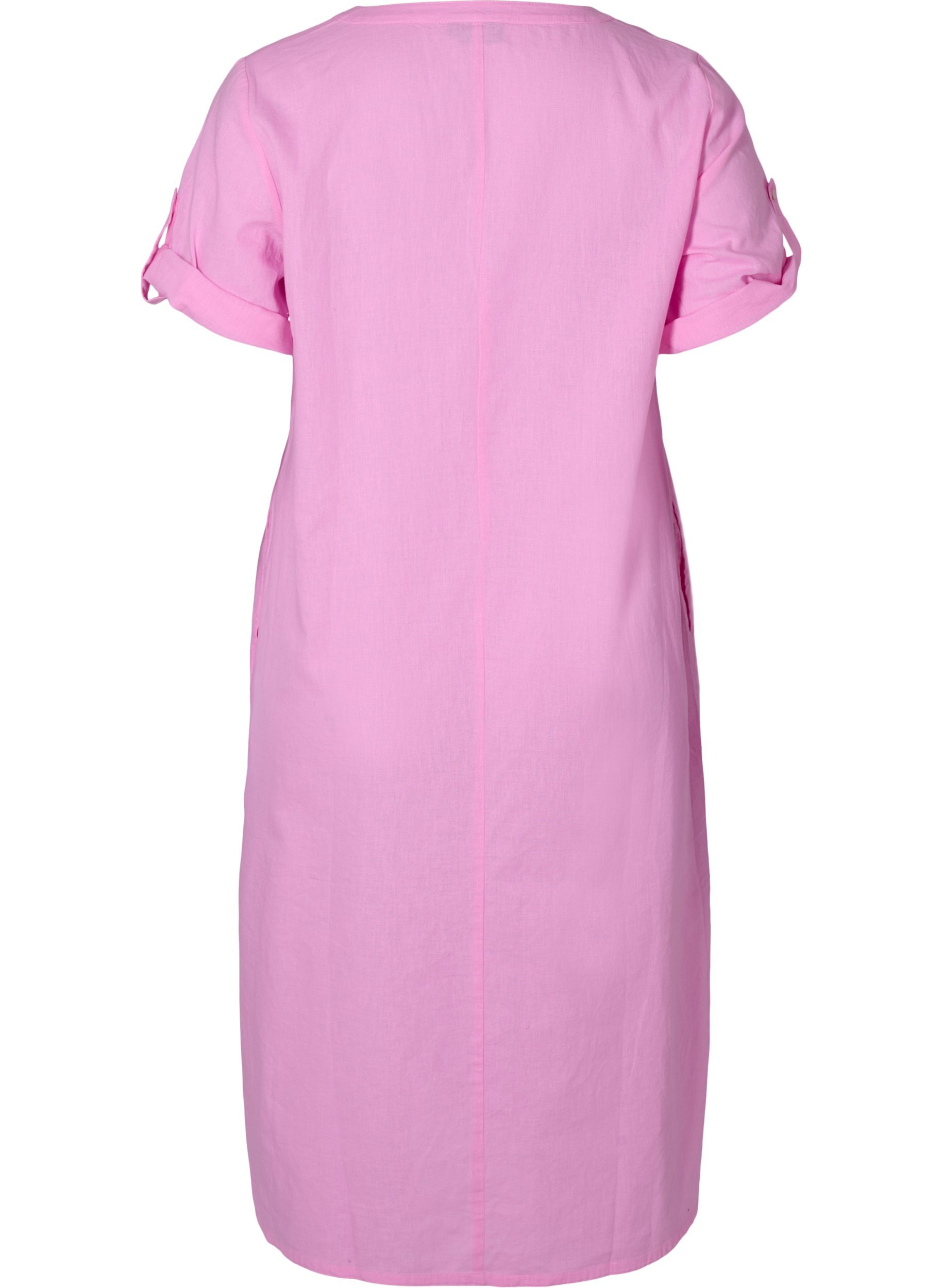 Pitkä paitamekko lyhyillä hihoilla, Begonia Pink, Packshot image number 1