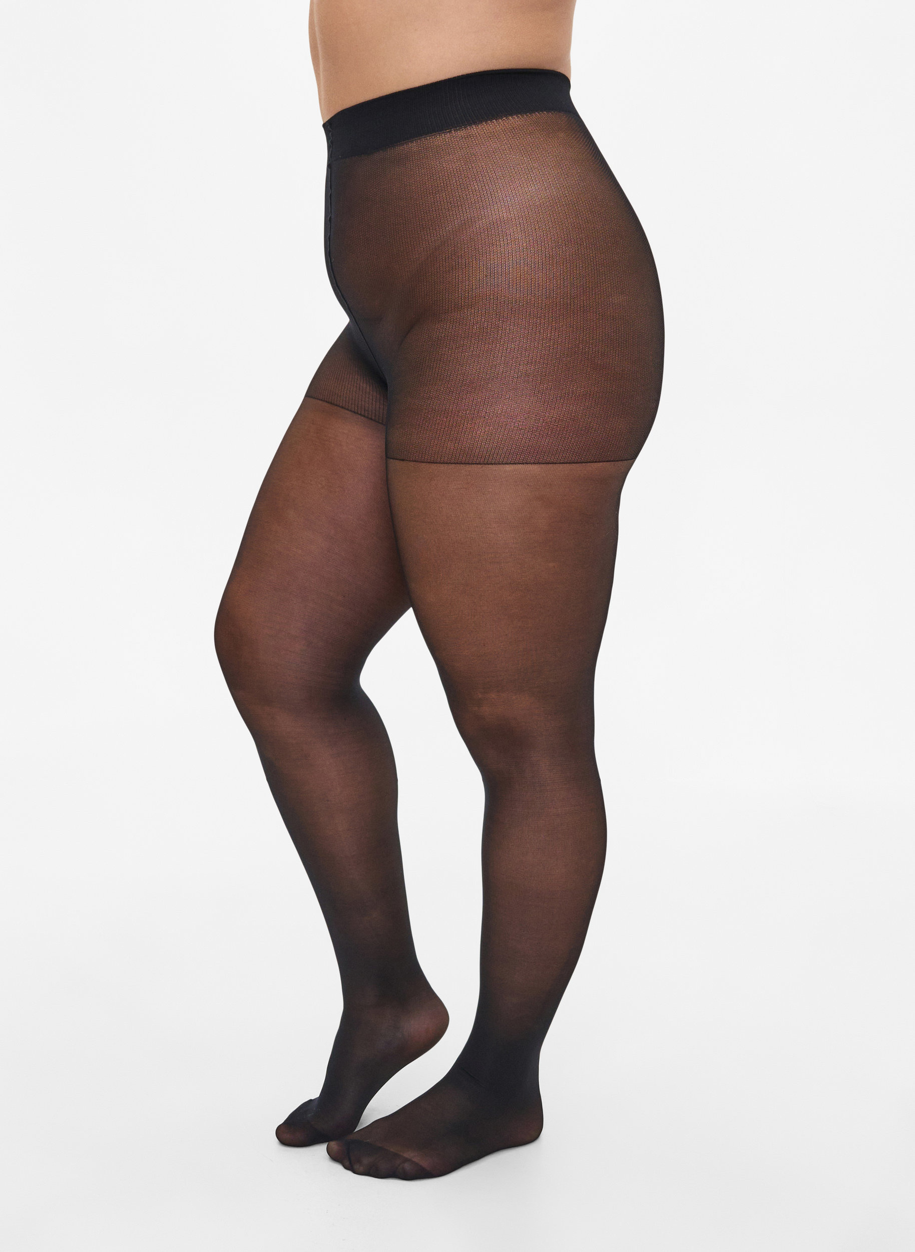 Purkautumattomat 30 denierin sukkahousut , Black, Model