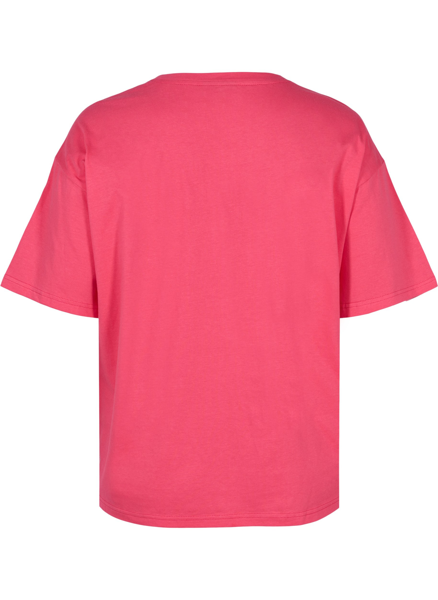 Puuvillainen t-paita treeniin, Azalea, Packshot image number 1
