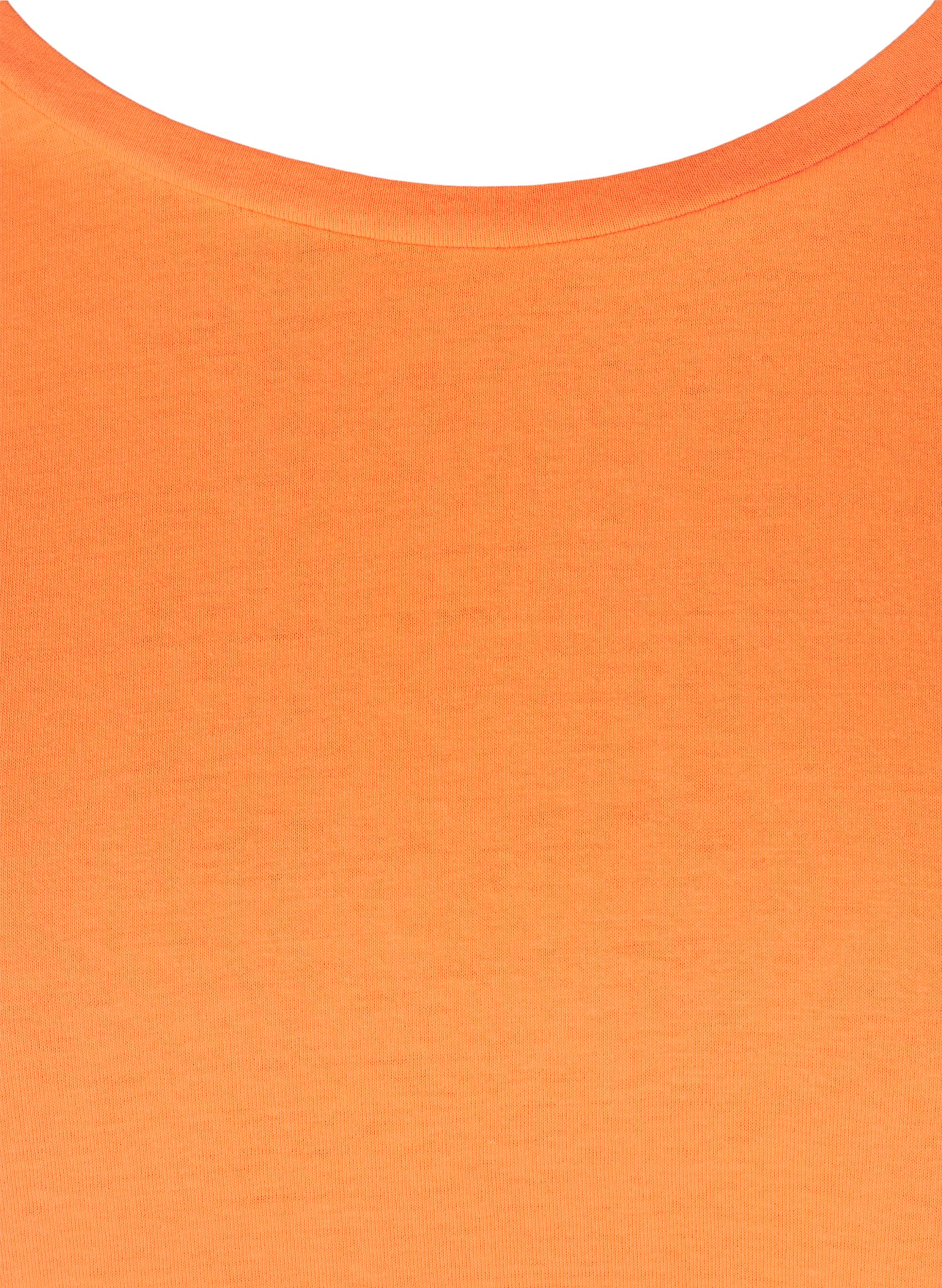 Neonvärinen t-paita puuvillasta, Neon Coral, Packshot image number 2
