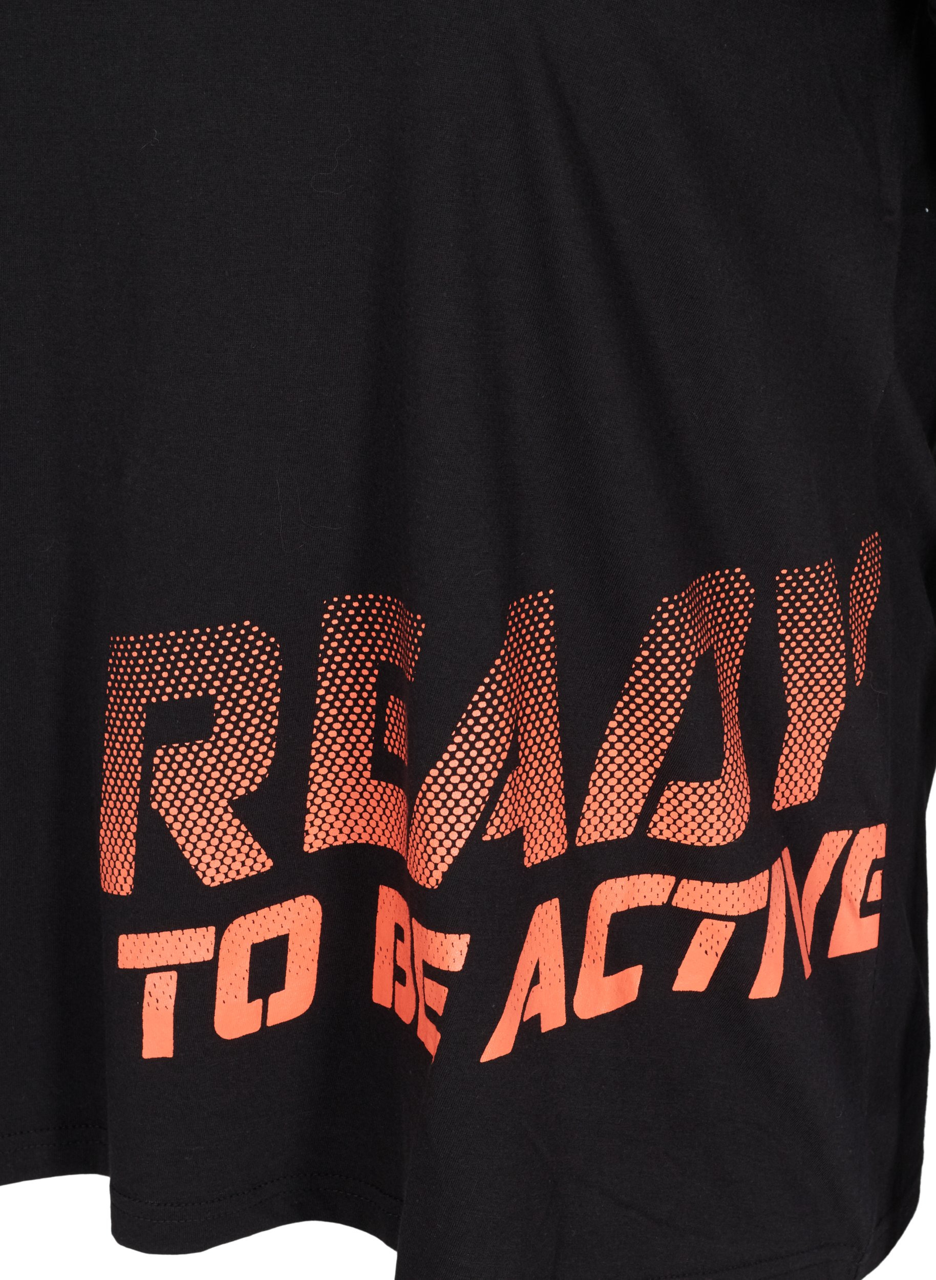 T-paita printillä treeniin , Black w. Stripe Move, Packshot image number 3