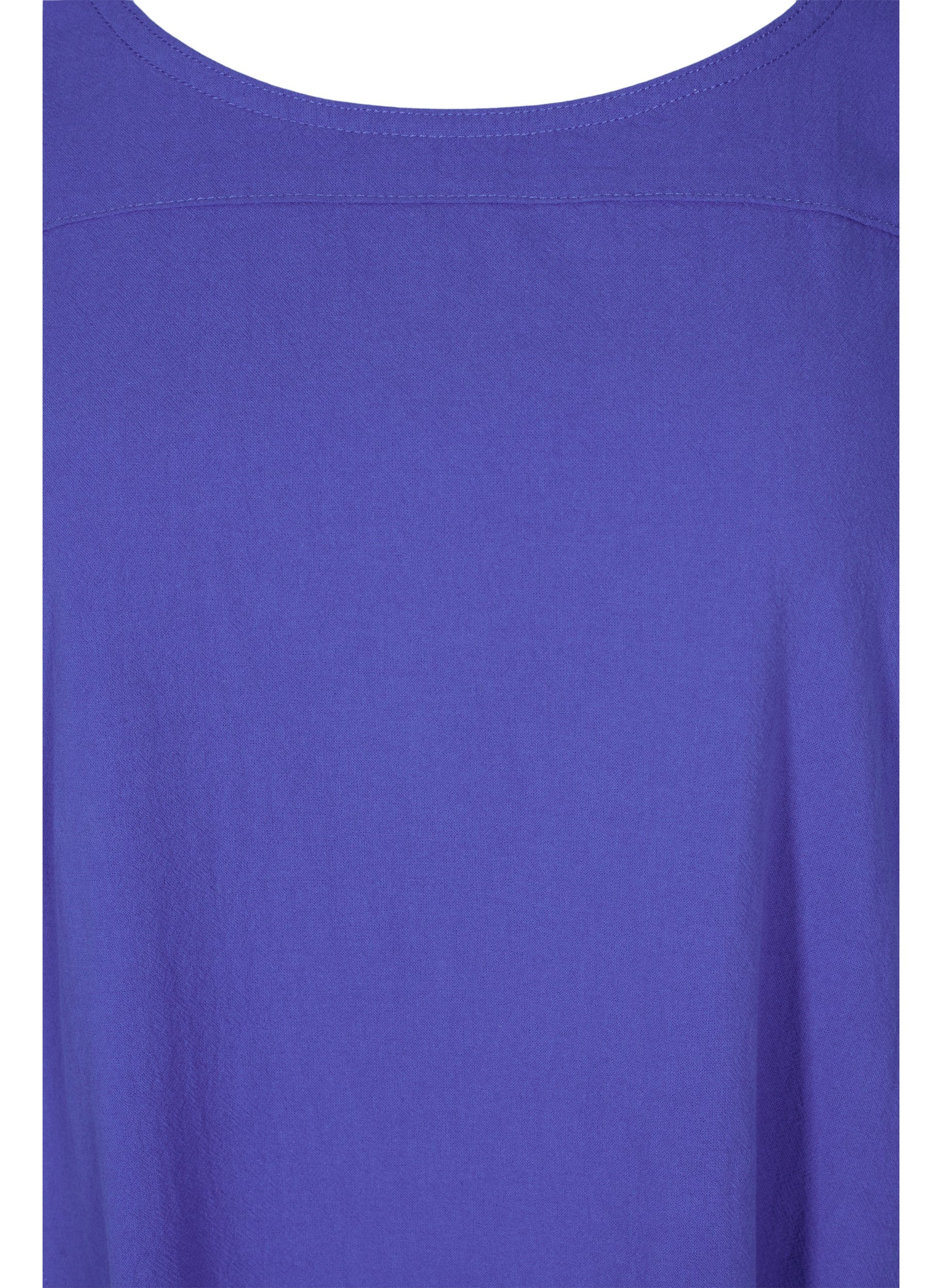 Lyhythihainen puuvillamekko , Dazzling Blue, Packshot image number 2