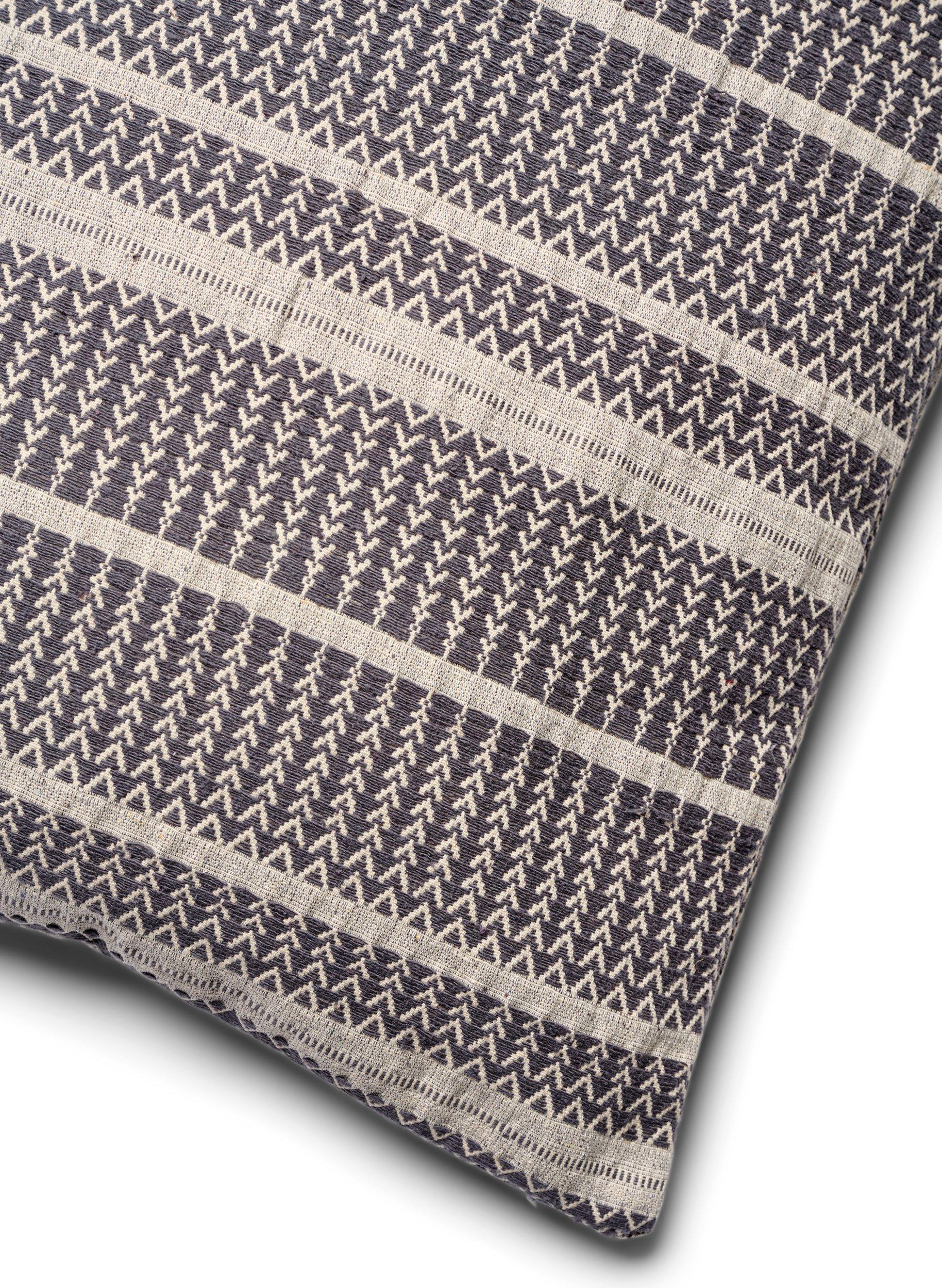 Tyynynpäällinen jaquard-kuosilla, Grey/White, Packshot image number 2