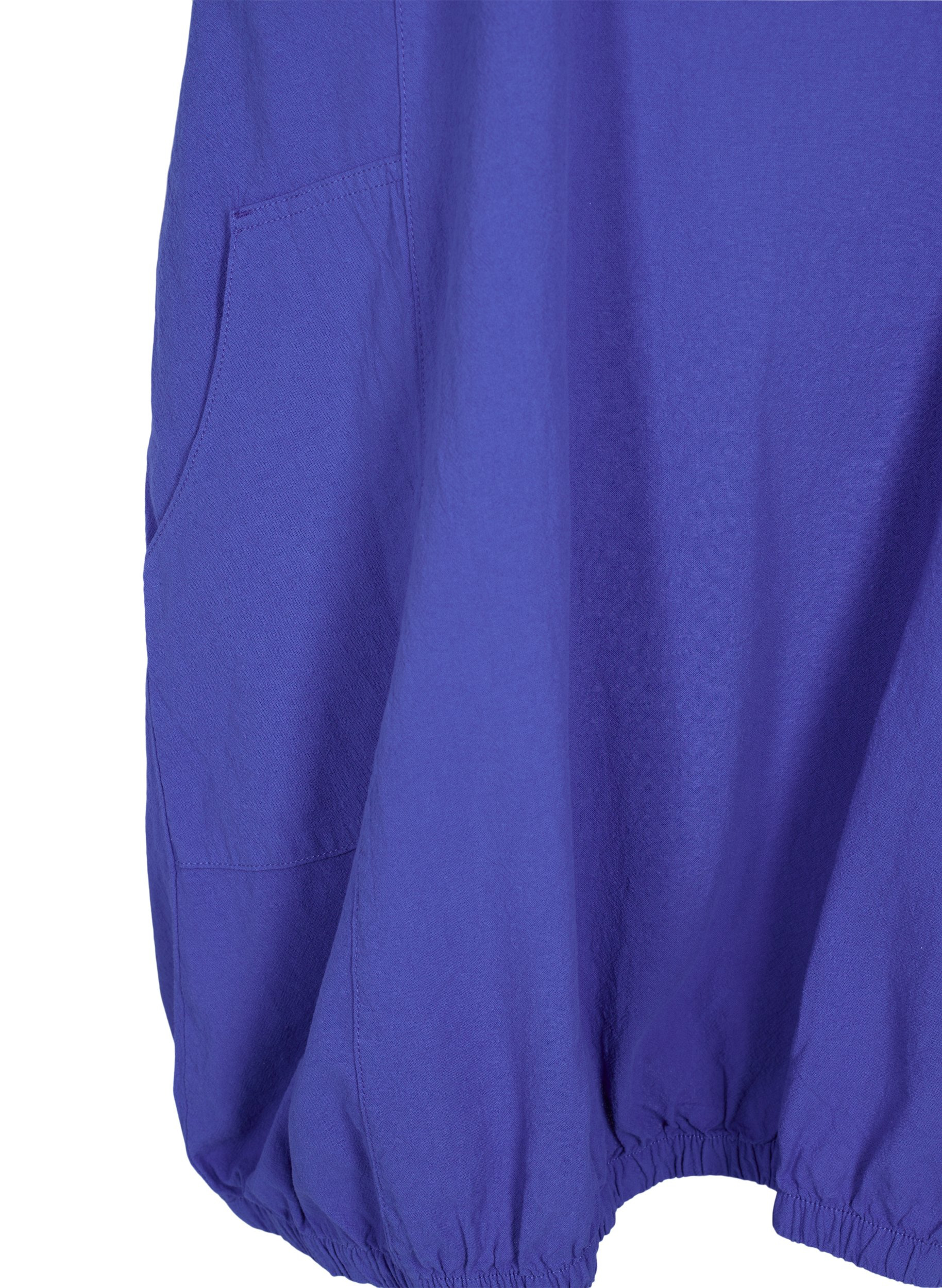Hihaton mekko puuvillasta, Dazzling Blue, Packshot image number 3